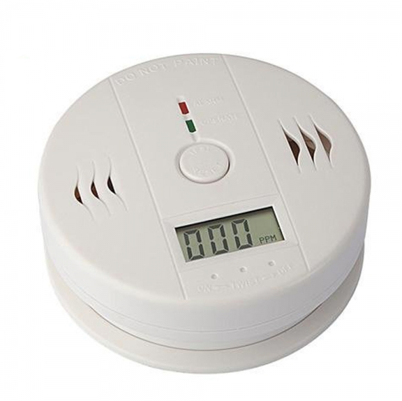 Kitchen Bedroom Carbon Monoxide Warning Detector Alarm White